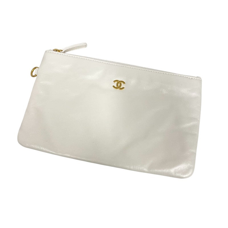 シャネル CHANEL CHANEL22 バッグ AS3261 ホワイト ゴールド金具 シャイニーカーフ レディース ハンドバッグ ショルダーバッグ