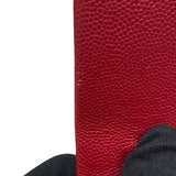 シャネル CHANEL マトラッセ25 A01112 レッド シルバー金具 キャビアスキン レディース ショルダーバッグ