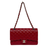 シャネル CHANEL マトラッセ25 A01112 レッド シルバー金具 キャビアスキン レディース ショルダーバッグ