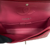 シャネル CHANEL マトラッセ25 A01112 レッド シルバー金具 キャビアスキン レディース ショルダーバッグ