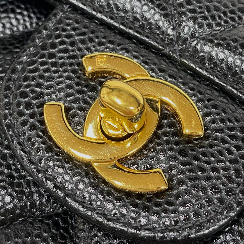 シャネル CHANEL マトラッセ25 A01112 ブラック ゴールド金具 キャビアスキン レディース ショルダーバッグ