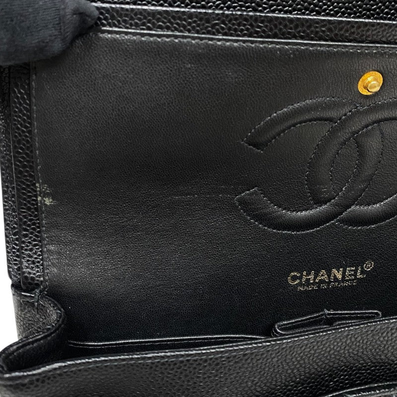 シャネル CHANEL マトラッセ25 A01112 ブラック ゴールド金具 キャビアスキン レディース ショルダーバッグ