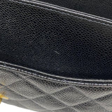 シャネル CHANEL マトラッセ25 A01112 ブラック ゴールド金具 キャビアスキン レディース ショルダーバッグ