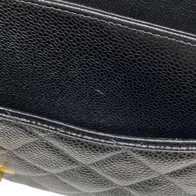 シャネル CHANEL マトラッセ25 A01112 ブラック ゴールド金具 キャビアスキン レディース ショルダーバッグ