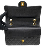 シャネル CHANEL マトラッセ25 A01112 ブラック ゴールド金具 キャビアスキン レディース ショルダーバッグ