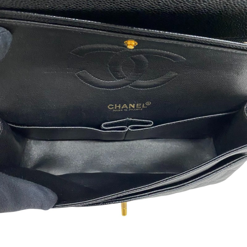 シャネル CHANEL マトラッセ25 A01112 ブラック ゴールド金具 キャビアスキン レディース ショルダーバッグ