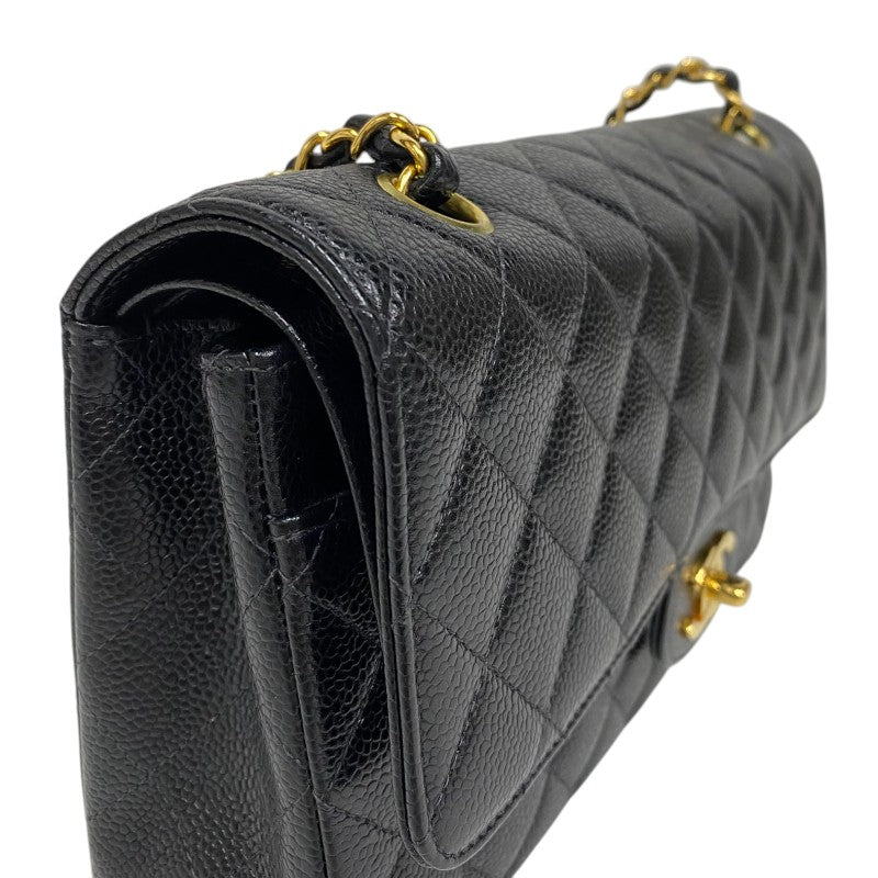 シャネル CHANEL マトラッセ25 A01112 ブラック ゴールド金具 キャビアスキン レディース ショルダーバッグ