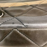 シャネル CHANEL ボーイシャネル　フラップバッグ ブラック×ブラウン×カーキ ラムスキン レディース ショルダーバッグ