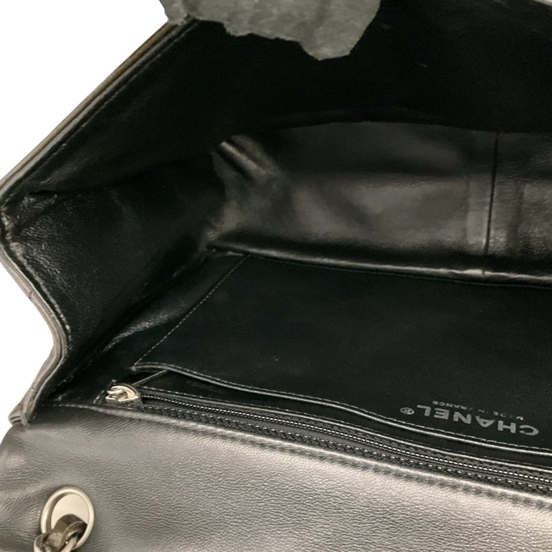 シャネル CHANEL ボーイシャネル　フラップバッグ ブラック×ブラウン×カーキ ラムスキン レディース ショルダーバッグ
