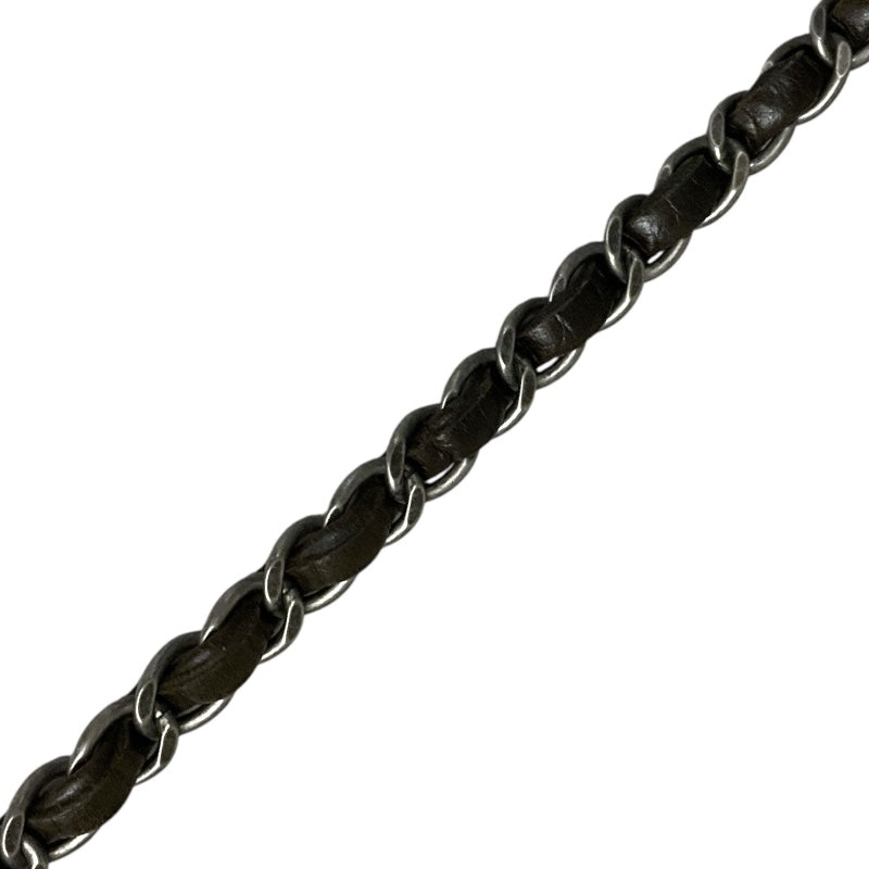 シャネル CHANEL ボーイシャネル　フラップバッグ ブラック×ブラウン×カーキ ラムスキン レディース ショルダーバッグ