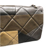 シャネル CHANEL ボーイシャネル　フラップバッグ ブラック×ブラウン×カーキ ラムスキン レディース ショルダーバッグ