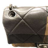 シャネル CHANEL ボーイシャネル　フラップバッグ ブラック×ブラウン×カーキ ラムスキン レディース ショルダーバッグ