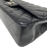 シャネル CHANEL マトラッセ25 A01112 ブラック シルバー金具 キャビアスキン レディース ショルダーバッグ