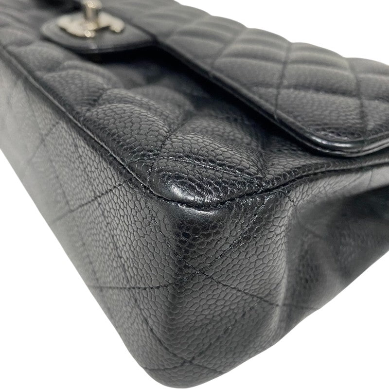 シャネル CHANEL マトラッセ25 A01112 ブラック シルバー金具 キャビアスキン レディース ショルダーバッグ