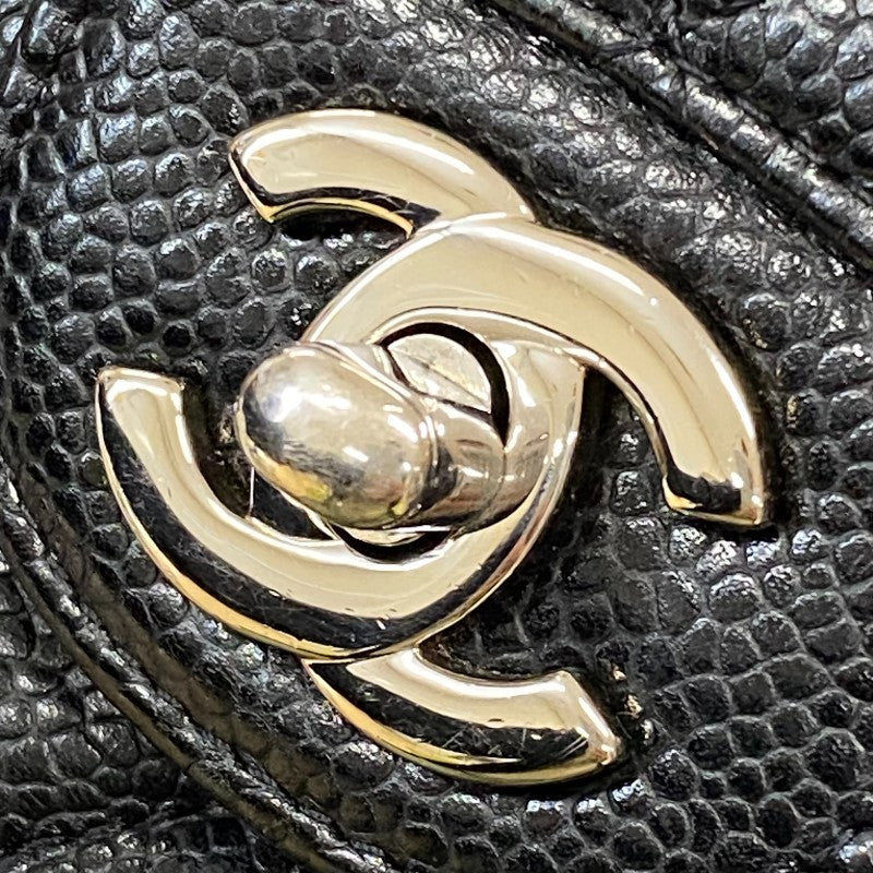 シャネル CHANEL マトラッセ25 A01112 ブラック シルバー金具 キャビアスキン レディース ショルダーバッグ