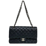 シャネル CHANEL マトラッセ25 A01112 ブラック シルバー金具 キャビアスキン レディース ショルダーバッグ