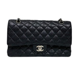 シャネル CHANEL マトラッセ25 A01112 ブラック シルバー金具 キャビアスキン レディース ショルダーバッグ