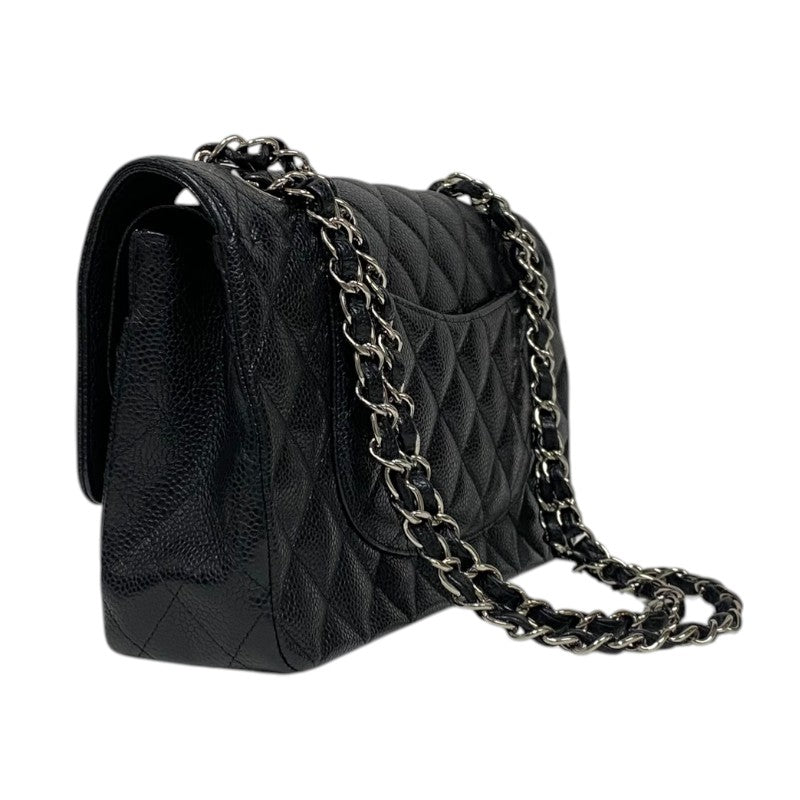 シャネル CHANEL マトラッセ25 A01112 ブラック シルバー金具 キャビアスキン レディース ショルダーバッグ