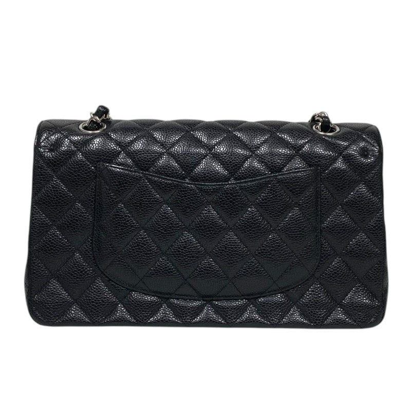 シャネル CHANEL マトラッセ25 A01112 ブラック シルバー金具 キャビアスキン レディース ショルダーバッグ