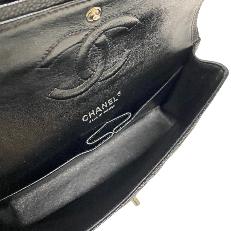 シャネル CHANEL マトラッセ25 A01112 ブラック シルバー金具 キャビアスキン レディース ショルダーバッグ