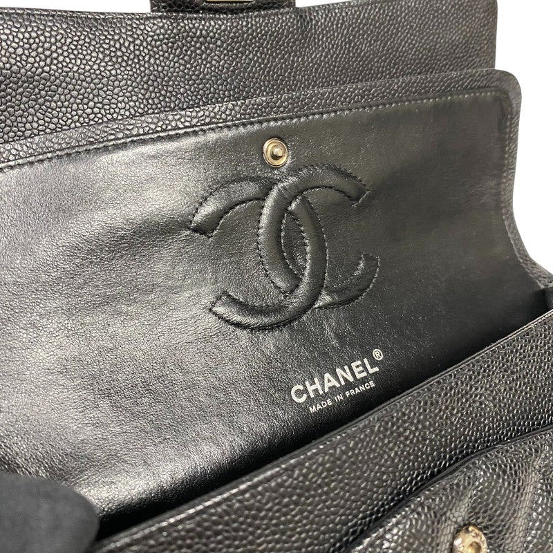 シャネル CHANEL マトラッセ25 A01112 ブラック シルバー金具 キャビアスキン レディース ショルダーバッグ