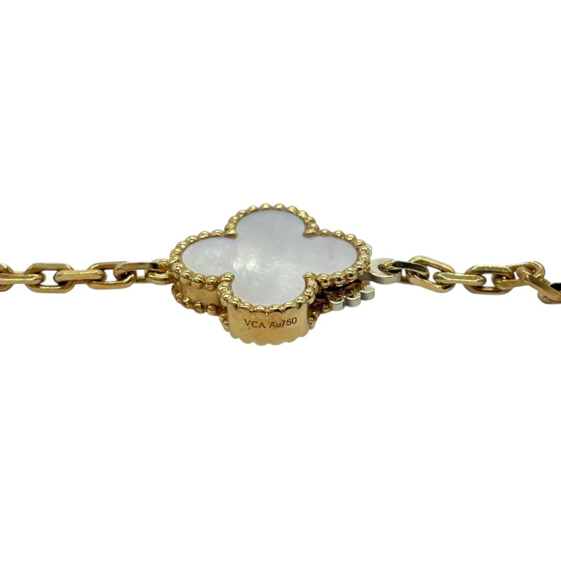ヴァンクリーフ＆アーペル Van Cleef & Arpels ラッキー アルハンブラ ロングネックレス 12P ピンクゴールド Au750 ジュエリー