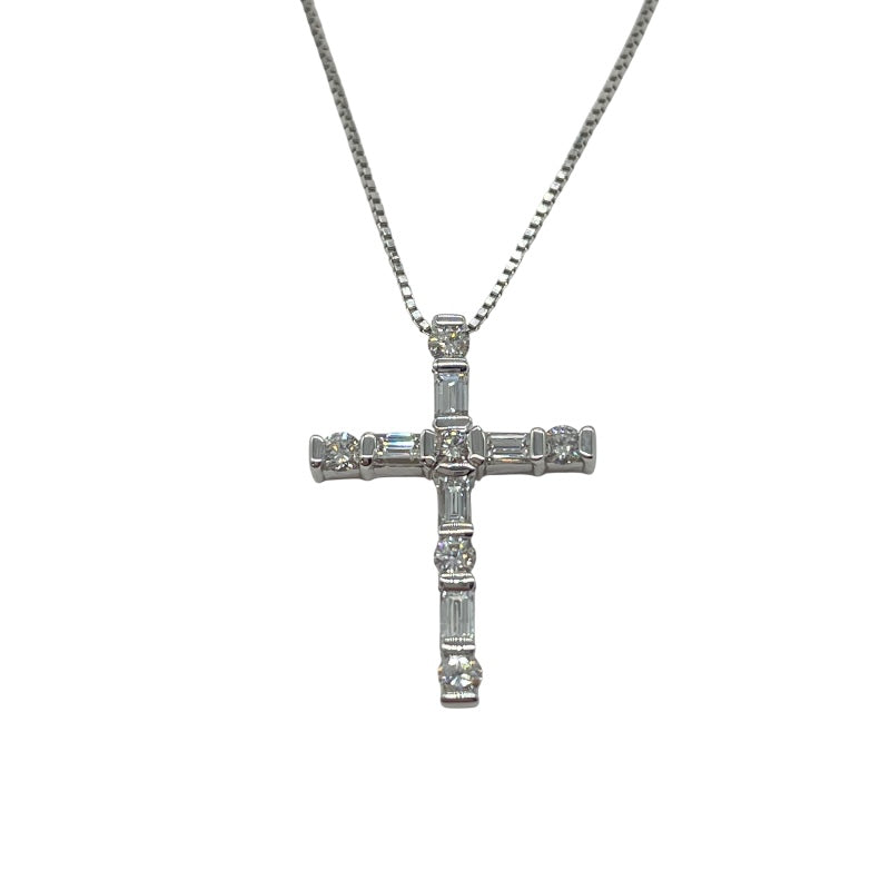 ダミアーニ DAMIANI ルミニールクロスネックレス シルバー K18WG ジュエリー