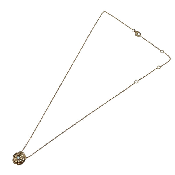 シャネル CHANEL カメリアダイヤネックレス ピンクゴールド Au750 ダイヤモンド ジュエリー