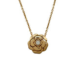 シャネル CHANEL カメリアダイヤネックレス ピンクゴールド Au750 ダイヤモンド ジュエリー