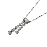 ティファニー TIFFANY＆CO ジャズWドロッフネックレス プラチナ Pt950 ダイヤモンド ジュエリー