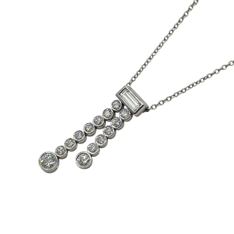 ティファニー TIFFANY＆CO ジャズWドロッフネックレス プラチナ Pt950 ダイヤモンド ジュエリー