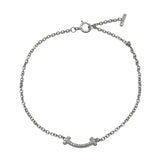 ティファニー TIFFANY＆CO Tスマイルダイヤブレスミニ ホワイトゴールド 750 ダイヤモンド ジュエリー