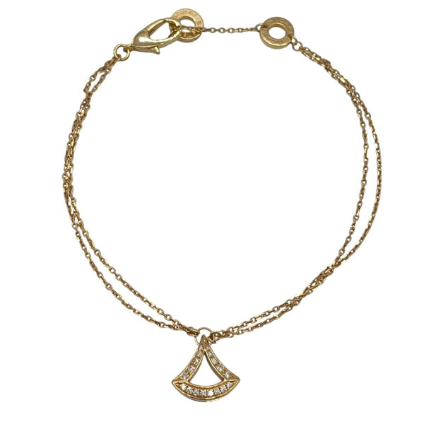 ブルガリ BVLGARI ディーヴァドリームブレスSM ピンクゴールド Au750 ダイヤモンド ジュエリー