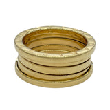 ブルガリ BVLGARI ビーゼロワンリング3バンド(S) ゴールド 750 ジュエリー
