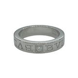 ブルガリ BVLGARI ダブルロゴリング ホワイトゴールド 750 ジュエリー