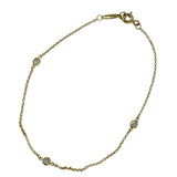 ティファニー TIFFANY＆CO バイザヤード3Pブレス ゴールド 750 ジュエリー