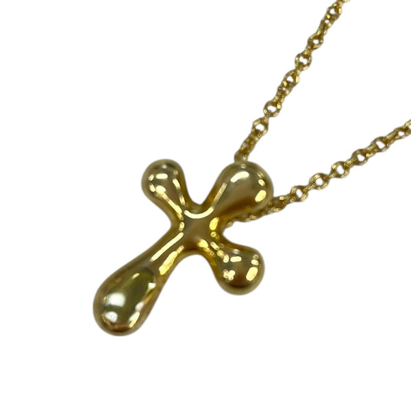 ティファニー TIFFANY＆CO スモールクロスネックレス ゴールド 750 ジュエリー