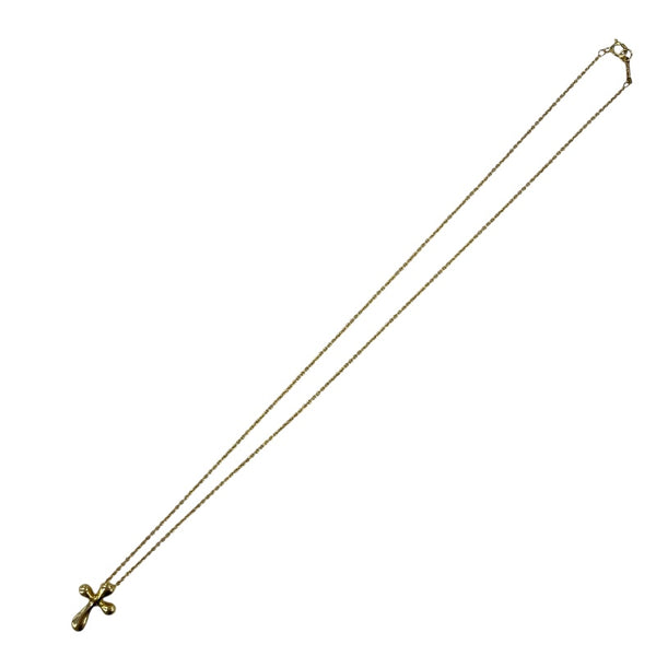 ティファニー TIFFANY＆CO スモールクロスネックレス ゴールド 750 ジュエリー
