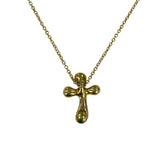 ティファニー TIFFANY＆CO スモールクロスネックレス ゴールド 750 ジュエリー