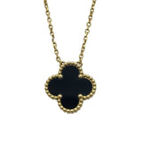 ヴァンクリーフ＆アーペル Van Cleef & Arpels ヴィンテージ アルハンブラ ネックレス ゴールド Au750 オニキス ジュエリー