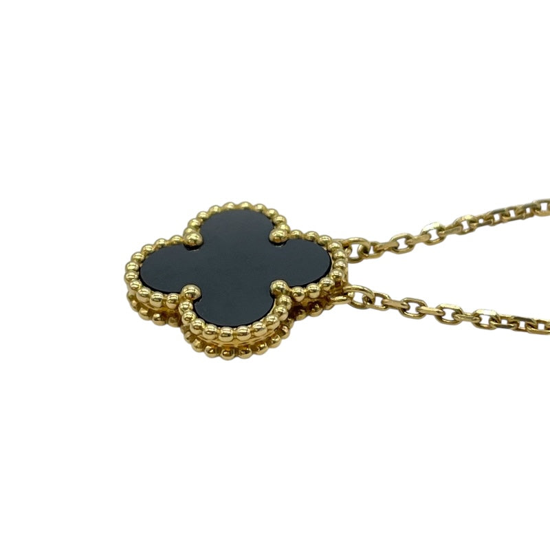 ヴァンクリーフ＆アーペル Van Cleef & Arpels ヴィンテージ アルハンブラ ネックレス ゴールド Au750 オニキス ジュエリー