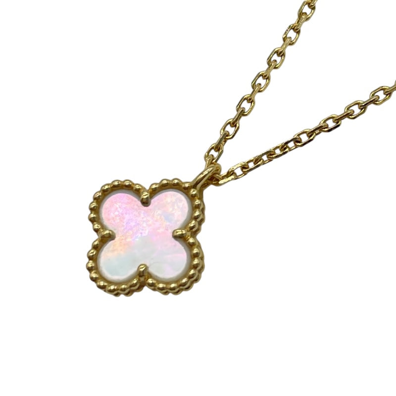 ヴァンクリーフ＆アーペル Van Cleef & Arpels スウィート アルハンブラ ネックレス ゴールド Au750 マザー オブ パール ジュエリー