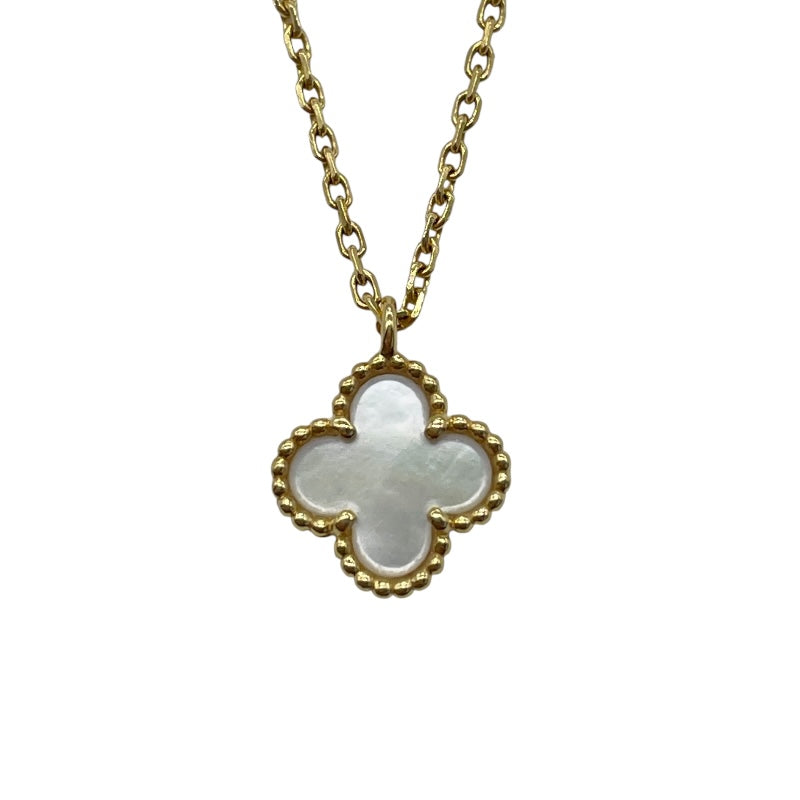 ヴァンクリーフ＆アーペル Van Cleef & Arpels スウィート アルハンブラ ネックレス ゴールド Au750 マザー オブ パール ジュエリー