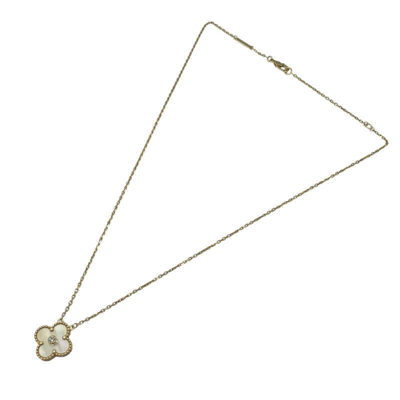 ヴァンクリーフ＆アーペル Van Cleef & Arpels ヴィンテージ アルハンブラ ネックレス ゴールド Au750 ダイヤモンド ジュエリー