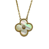 ヴァンクリーフ＆アーペル Van Cleef & Arpels ヴィンテージ アルハンブラ ネックレス ゴールド Au750 ダイヤモンド ジュエリー