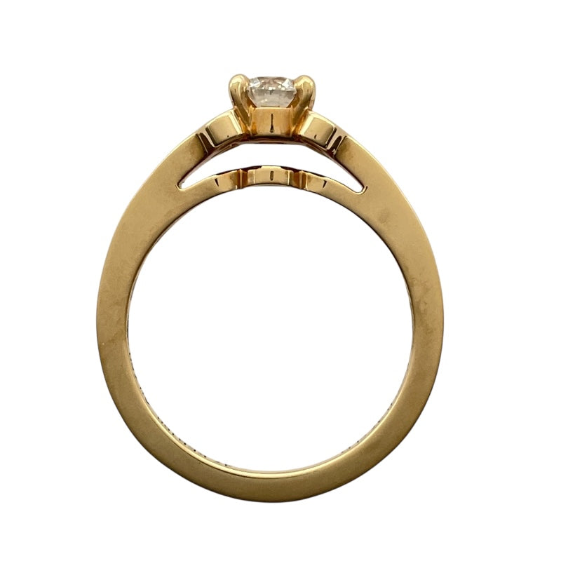 カルティエ Cartier バレリーナ ソリティア ダイヤリング ピンクゴールド Au750 ダイヤモンド ジュエリー