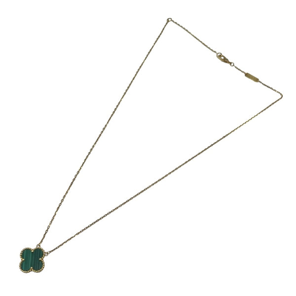 ヴァンクリーフ＆アーペル Van Cleef & Arpels ヴィンテージ アルハンブラ ネックレス ゴールド Au750 マラカイト ジュエリー