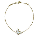 ヴァンクリーフ＆アーペル Van Cleef & Arpels スウィート アルハンブラ パピヨン ブレスレット ゴールド Au750 マザー オブ パール ジュエリー