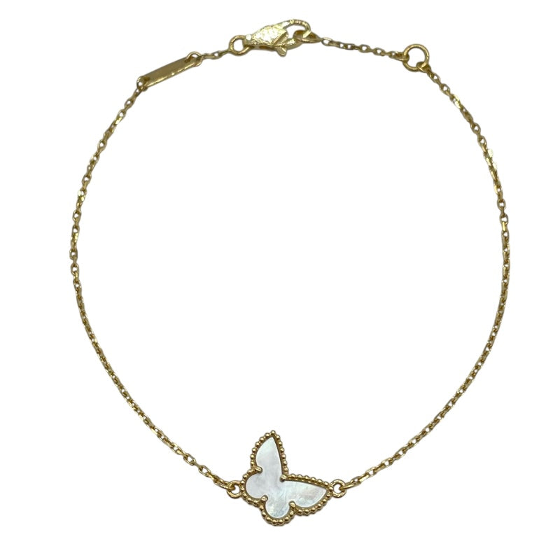 ヴァンクリーフ＆アーペル Van Cleef & Arpels スウィート アルハンブラ パピヨン ブレスレット ゴールド Au750 マザー オブ パール ジュエリー