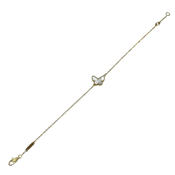 ヴァンクリーフ＆アーペル Van Cleef & Arpels スウィート アルハンブラ パピヨン ブレスレット ゴールド Au750 マザー オブ パール ジュエリー